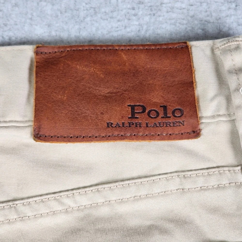 Polo Ralph Lauren Stretch Straight Fit Pants Men's 36x27 Beige Altered Tag 36x32